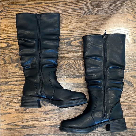 STEVE MADDEN Kids Fortune Fashion Black Boots - Kids Size 3 - Picture 6 of 7